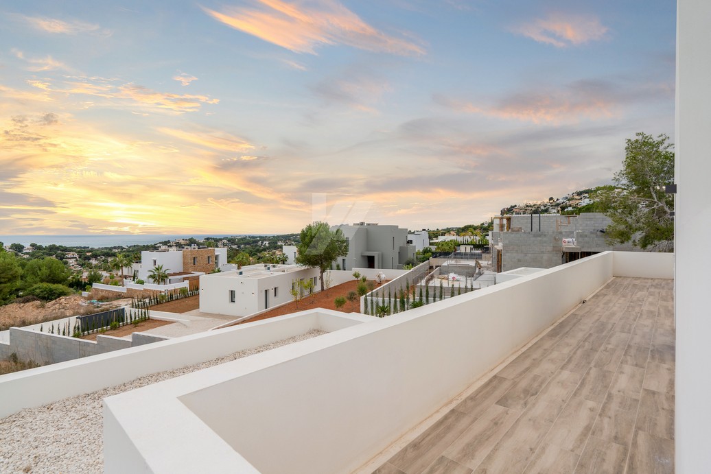 Villa met zeezicht in Moraira, Costa Blanca.